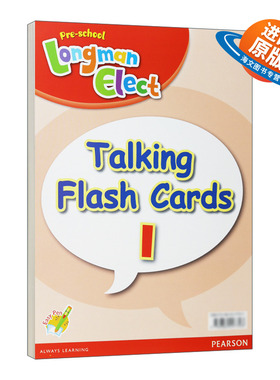 英文原版 Preschool Longman Elect Talking Flashcard 1 彩卡1 英文版 进口英语原版