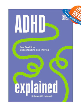 英文原版 ADHD Explained 解释多动症 对于多动症的介绍 应对和理解 爱德华·哈洛威尔博士 精装 英文版 进口英语原版书籍