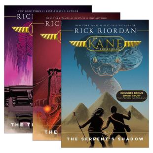 英文原版 The Kane Chronicles 埃及守护神系列3册 Percy Jackson波西杰克逊第三季 儿童奇幻小说 英文版 进口英语原版书籍