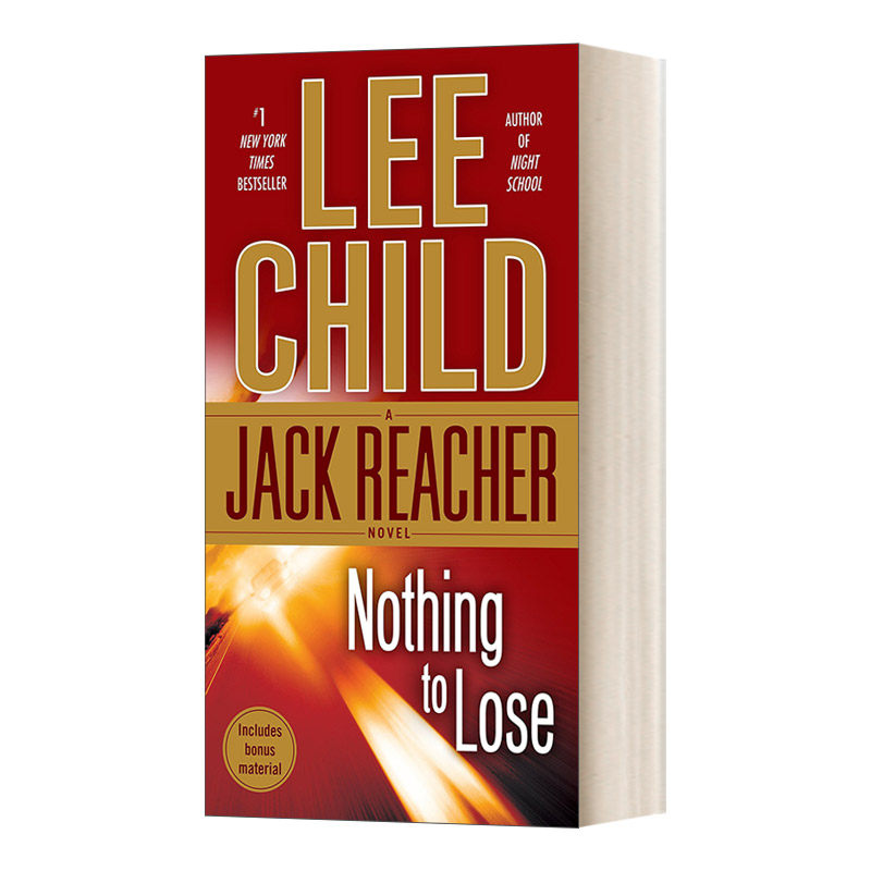英文原版小说 nothing to lose 一无所有 jack reacher侠探杰克雷切尔