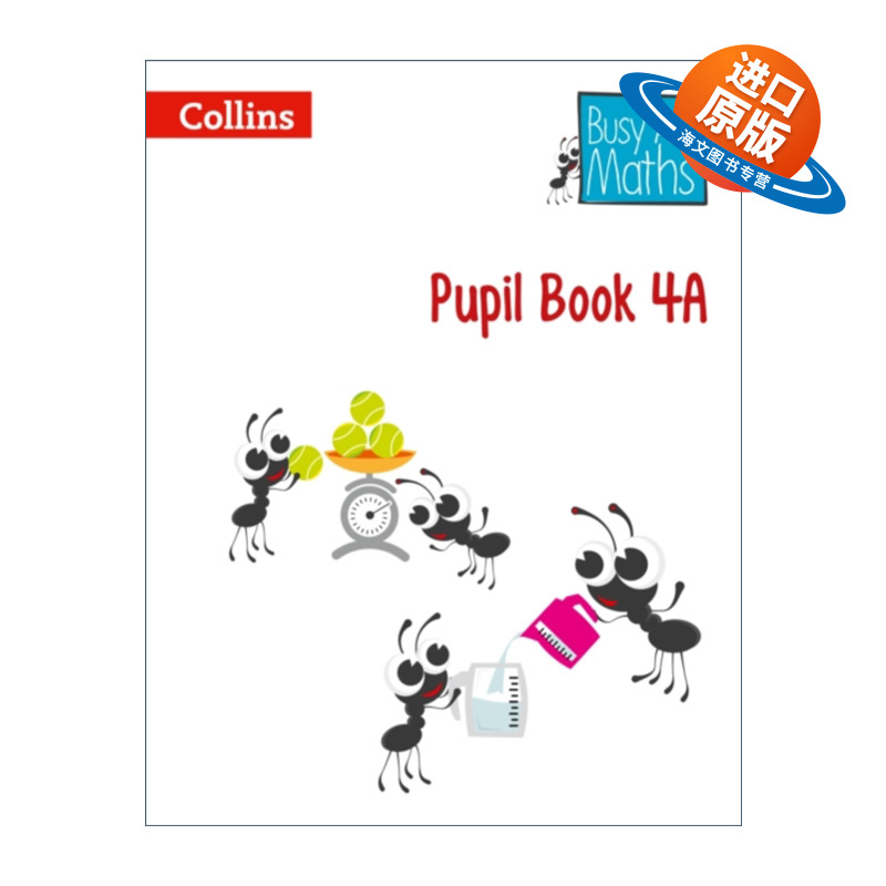 英文原版 Busy Ant Maths Pupil Book 4A 柯林斯忙蚂蚁数学系列 学生用书4A 四年级 英文版 进口英语原版书籍