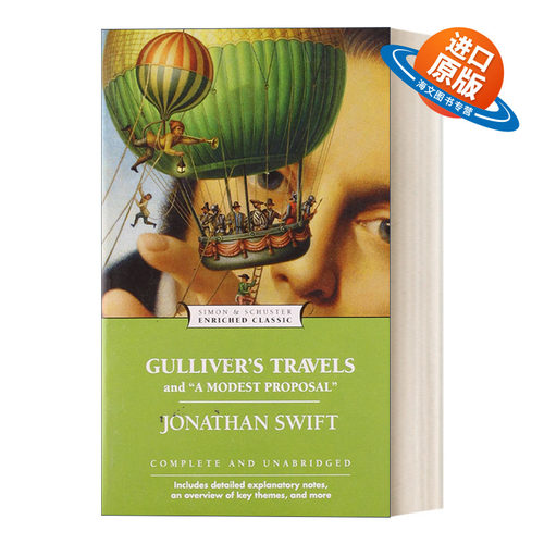 英文原版小说 Gulliver's Travels and A Modest Proposal  格列佛游记 Enriched Classics系列 英文版 进口英语原版书籍