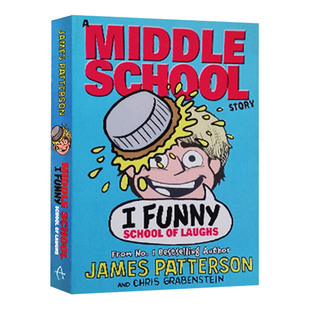 儿童章节桥梁小说书 Patterson School 撞墙吐槽日记 Middle Laughs Funny James 英文原版 姐妹篇