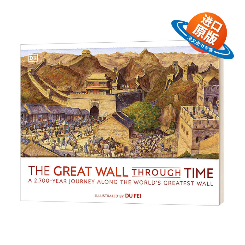 英文原版 精装绘本 The Great Wall Through Time 穿越时空的长城 精装 中国长城2700年历史 英文版 进口英语原版书籍儿童外文书
