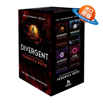 英文原版 Divergent Series Box Set 分歧者系列全四册盒装 维罗尼卡·罗斯科幻反乌托邦小说 英文版 进口英语原版书籍