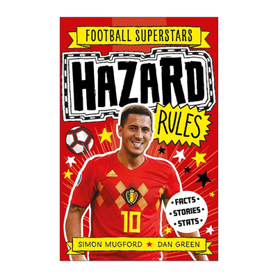英文原版 Football Superstars Hazard Rules 足球明星特辑 埃登·阿扎尔 儿童运动人物科普百科 英文版 进口英语原版书籍