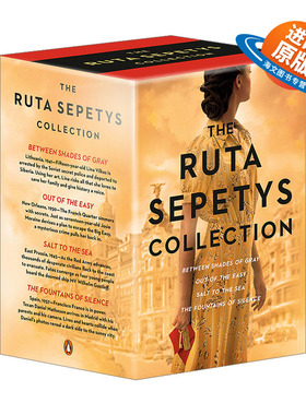 英文原版 The Ruta Sepetys Collection 露塔·苏佩提斯 4册作品集盒装 雪中灰 逃跑的乔茜 至海之盐 寂静之泉 英文版 进口英语书