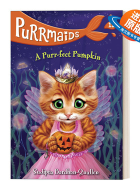 英文原版 Purrmaids 11 A Purr-fect Pumpkin 美猫鱼11 一个超完美的南瓜 英文版 进口英语原版书籍