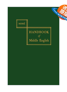英文原版 Handbook of Middle English 中古英语手册 语言学 Fernand Mossé 英文版 进口英语原版书籍