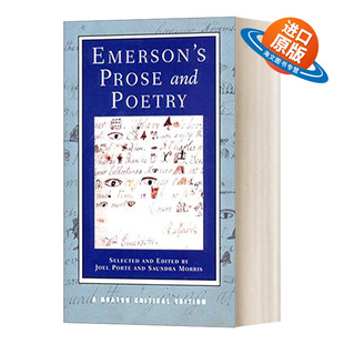 Editions Prose Poetry and 英文版 书籍 诺顿文学解读系列 爱默生散文和诗歌 Critical 英文原版 Norton Emerson 进口英语原版