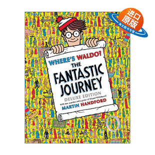 Waldo 兒童趣味游戲活動(dòng)書 豪華版 書籍 英文原版 神奇 Fantastic 進(jìn)口英語原版 Journey The 旅程 沃爾多在哪里 精裝 Where
