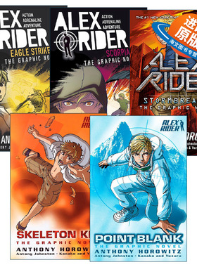 英文原版 The Graphic Novel Alex Rider 少年007系列5册 儿童动作冒险漫画小说 Anthony Horowitz 英文版 进口英语原版书籍