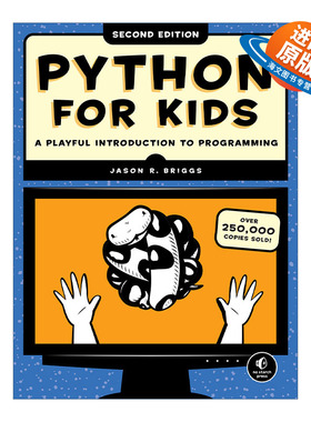 英文原版 Python for Kids 趣学Python 教孩子学编程 第二版 Jason Briggs 英文版 进口英语原版书籍