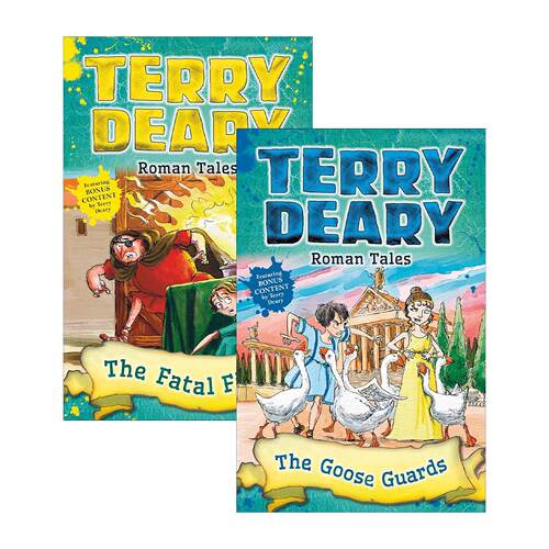 英文原版 Roman Tales 罗马故事2册 可怕的历史同作者 Terry Deary 儿童英语章节小说故事书 英文版 进口英语原版书籍