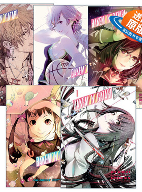 英文原版 Bakemonogatari manga 化物语系列1-5册 同名动漫漫画 NISIOISIN西尾维新 英文版 进口英语原版书籍