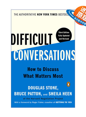 英文原版 Difficult Conversations 高难度谈话 第三版 Douglas Stone 英文版 进口英语原版书籍