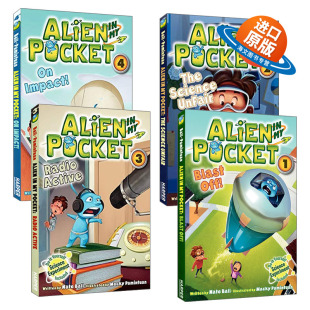 书籍 进口英语原版 小学生课外阅读 Alien 和外星人 口袋里 Pocket 英文版 英文原版 外星人4册 冒险 儿童初级桥梁章节书