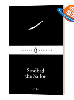 英文原版 Sindbad the Sailor 水手辛巴达 小黑书 英文版 进口英语原版书籍