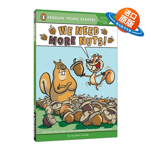 英文原版 We Need More Nuts! Penguin Young Readers  Level 2 我们需要更多的坚果！企鹅青少分级阅读2级 英文版 进口英语书籍