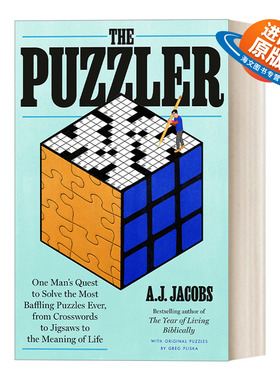 英文原版 The Puzzler 谜题 解决有史以来令人困惑的谜题，从填字到拼图游戏 传记 A.J. Jacobs 精装 英文版 进口书籍