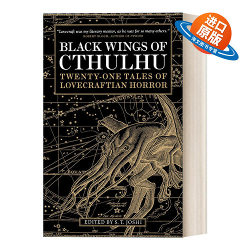英文原版 Black Wings of Cthulhu1 克苏鲁的黑翼1 英文版 进口英语原版书籍