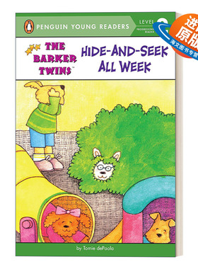 英文原版 Hide-and-Seek All Week The Barker Twins 巴克双胞胎系列 一周都在捉迷藏 企鹅青少分级阅读2级 英文版 进口英语书籍