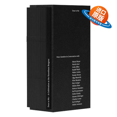 英文原版 Dear to Me Peter Zumthor in Conversation 彼得·卒姆托对话录 英文版 进口英语原版书籍