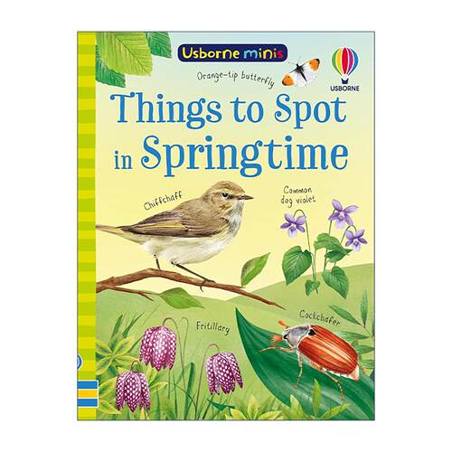 英文原版 Usborne Minis Things to Spot in Springtime 春天的景点 季节变化 尤斯伯恩儿童生态自然绘本 英文版 进口英语原版书籍