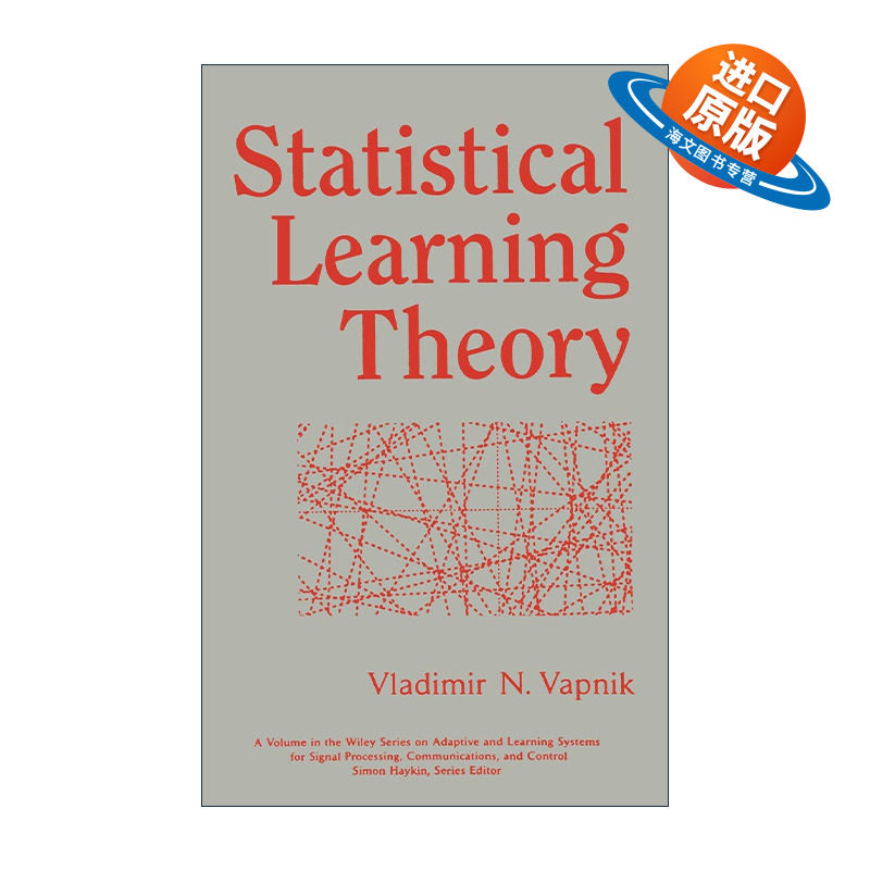 英文原版 Statistical Learning Theory 统计学习理论 精装 英文版 进口英语原版书籍