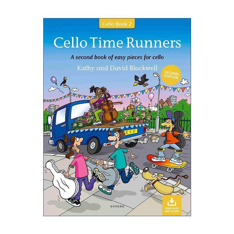 英文原版 Cello Time Runners 牛津大提琴时光 提速教材 入门进阶2 ABRSM英皇考级大提琴启蒙教材 英文版 进口英语原版书籍