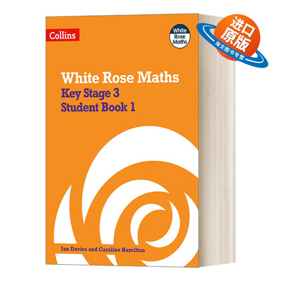 英文原版 Collins Key Stage 3 Maths Student Book 1 White Rose Maths 白玫瑰数学 英国初中数学学生用书 1 进口英语原版书籍