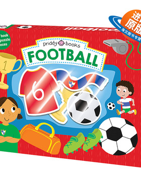 小小角色扮演家 足球员 英文原版 Lets Pretend Footballer 儿童纸板模型操作玩具书 亲子互动益智游戏书 英文版英语单词认知启蒙