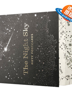 英文原版 The Night Sky: Fifty Postcards 夜空：50张明信片 英文版
