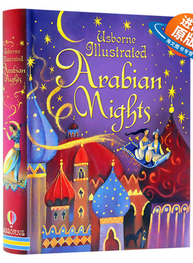 一千零一夜插图故事合集 英文原版 精装 Usborne Illustrated Arabian Nights 9个故事 天方夜谭 精装全彩插画版 经典童话故事书