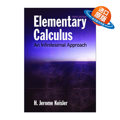 英文原版 Elementary Calculus: An Infinitesimal Approach 初等微积分 无穷小 数学 H. Jerome Keisler 英文版 进口英语原版书籍