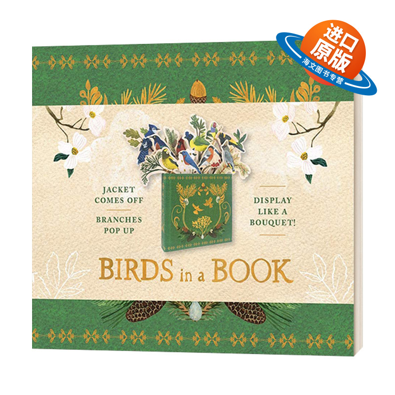 英文原版 Birds In A Book Uplifting Editions 创意鸟笼活动书 英文版 进口英语原版书籍