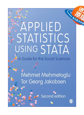 英文原版 Applied Statistics Using Stata   Stata统计分析 社会科学应用指南 英文版 进口英语原版书籍