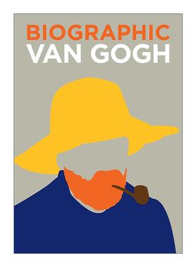 英文原版 Biographic Van Gogh 梵高 印象派画家 信息图表式精装名人传记 英文版 进口英语原版书籍