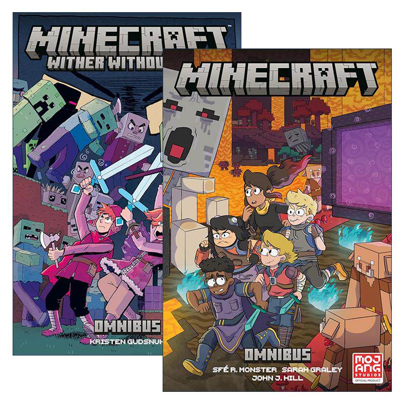 英文原版 Minecraft Omnibus 我的世界 精选集 综合卷 2册 儿童奇幻冒险漫画 英文版 进口英语原版书籍