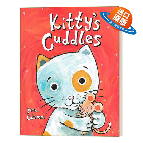 英文原版绘本 Kitty's Cuddles Jane Cabrera's Story Time 凯蒂的拥抱 0-2岁幼儿哄睡绘本 纸板书 英文版 进口英语原版书籍