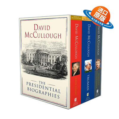 英文原版 David McCullough The Presidential Biographies 大卫麦卡洛美国总统传记3本装 杜鲁门+约翰亚当斯 进口英语原版书籍