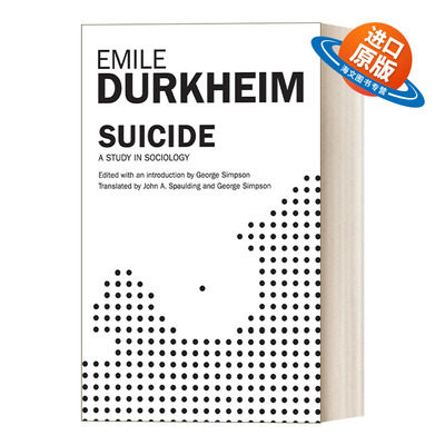 英文原版 Suicide 自杀论 涂尔干 英文版 进口英语原版书籍