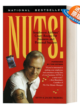 英文原版 Nuts 我为伊狂 美国西南航空为什么能成功 企业管理 Kevin Freiberg 英文版 进口英语原版书籍