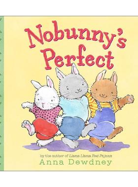 英文原版 Nobunny's Perfect 没有兔子是完美的 儿童绘本 纸板书 羊驼拉玛系列作者安娜·杜德尼 英文版 进口英语原版书籍