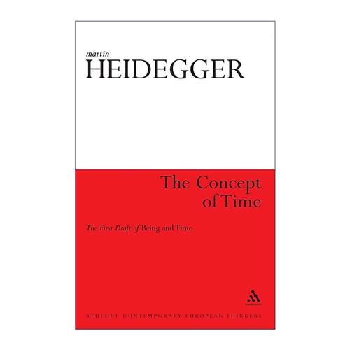 英文原版 The Concept of Time 时间的观念 马丁·海德格尔 英文版 进口英语原版书籍