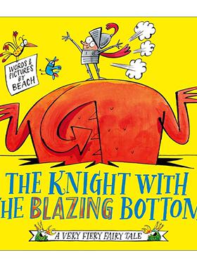 英文原版 The Knight With the Blazing Bottom 放屁骑士 会放屁的恐龙系列 英文版 进口英语原版书籍