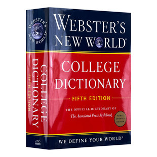 World Fifth Webster New 英文版 书籍 英文原版 第5版 College 韦氏新世界大学词典 Edition Dictionary 进口英语原版 精装