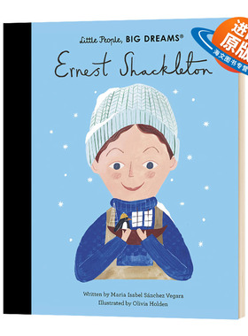 小男孩大梦想 欧内斯特沙克尔顿 英文原版 精装绘本 Ernest Shackleton 精装大开本 名人传记 英文版进口英语书籍儿童外文书