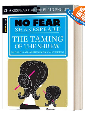 英文原版 The Taming of the Shrew No Fear Shakespeare 无惧莎士比亚 驯悍记 别怕莎士比亚英文版 进口英语原版书籍