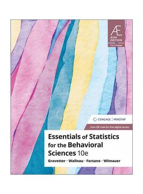 英文原版 Essentials of Statistics Behavioral Sciences 行为科学统计精要 第10版 英文版 进口英语原版书籍